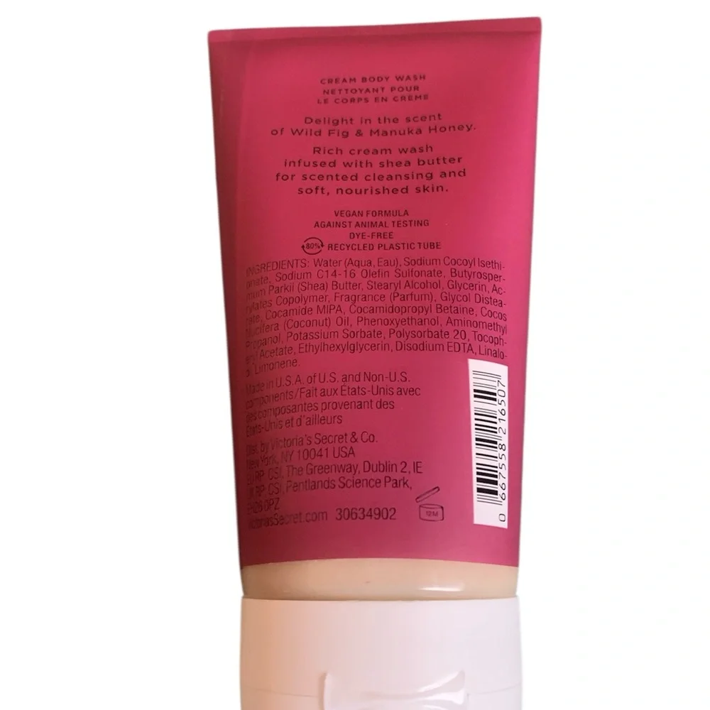 Victoria's Secret Wild Fig & Manuka Honey Moisturizing Cream Body Wash 8 oz New‎